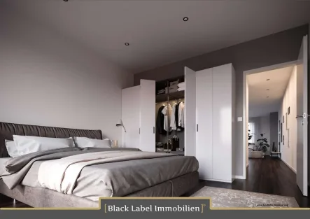 Schlafzimmer - Wohnung kaufen in Teltow - Penthouse Wohnung mit Dachterrasse in der Altstadt von Teltow