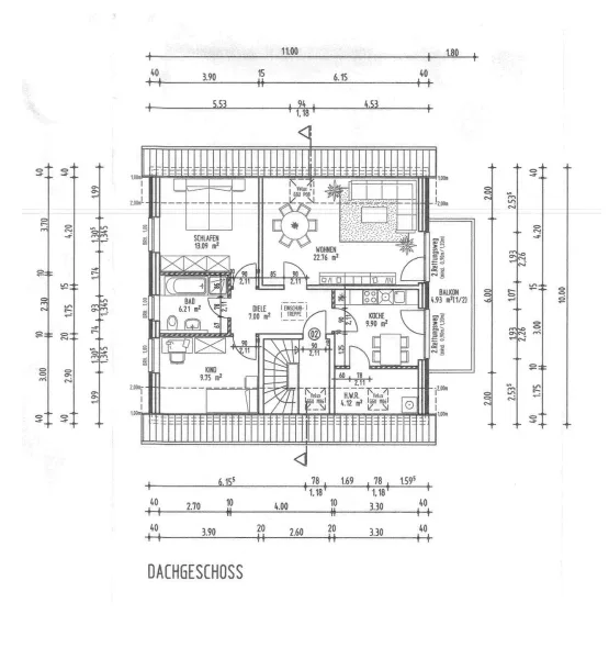 Grundriss Dachgeschoss