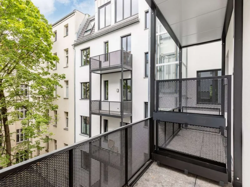 Aussicht vom Balkon - Wohnung kaufen in Berlin - Erstbezug sanierter 2-Zimmer-Wohnung in Witzleben