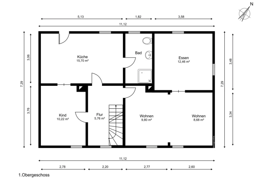 Grundriss 1. Obergeschoss