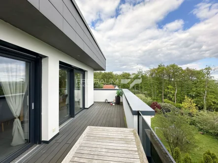 Dachterrasse - Wohnung mieten in Wilnsdorf - FREIRAUM4 +++ Rödgen: Penthousewohnung mit Weitsicht!