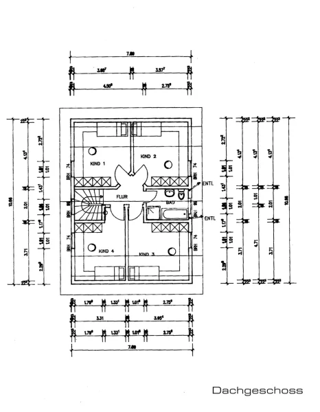 Grundriss Einzelhaus DG