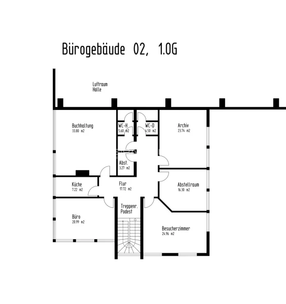 Grundriss Bürogebäude_2 OG