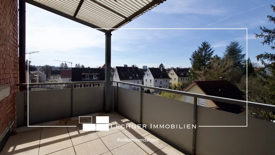 Balkon - Wohnung mieten in Ludwigsburg - #willkommendaheim | Zentrale Toplage mit Ausblick + XXL Bühne