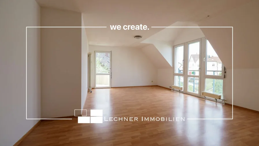 Wohnzimmer - Wohnung kaufen in Rechberghausen - #willkommendaheim | Maisonette mit Flair und schönem Balkon