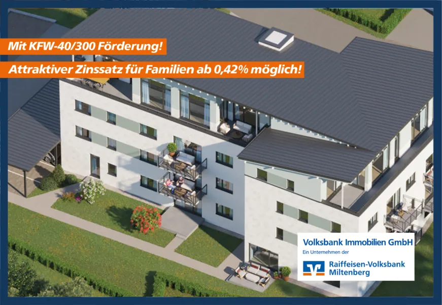  - Wohnung kaufen in Wertheim / Grünenwört - Mainschleife13 – Urbaner Neubau in Vorstadtidylle (kfw40/kfw300 Förderung mgl.)Das Penthouse (13)