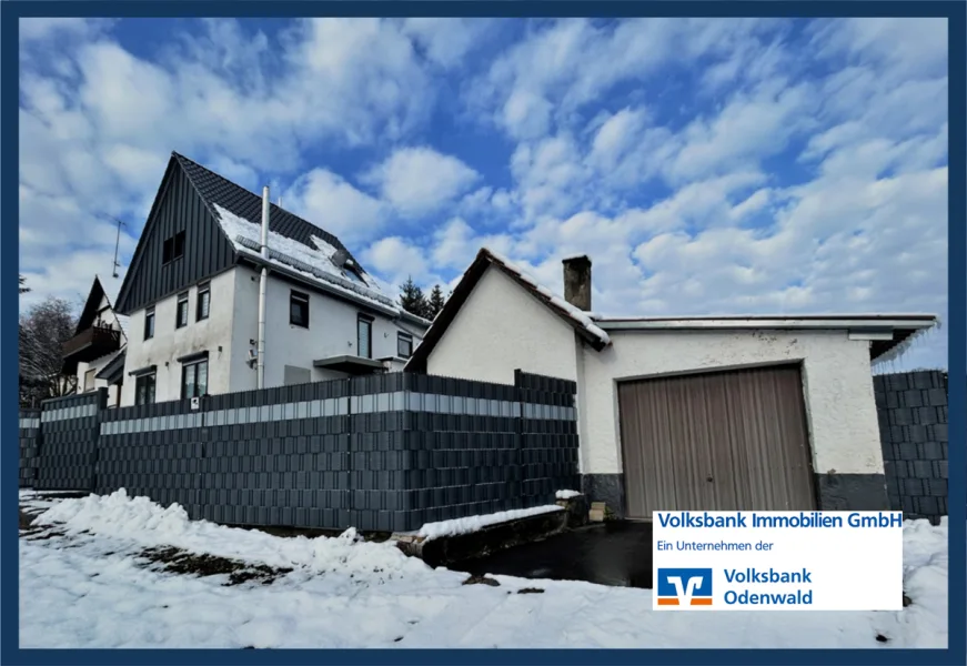 Titelbild - Haus kaufen in Wald-Michelbach - Großzügig saniertes Einfamilienhaus mit zusätzlichem Bauplatz auf 3000 qm Grundstück!