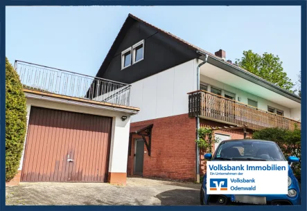  - Haus kaufen in Erbach - Einfamilienhaus mit ELW und Ausbaureserve sowie tollem Garten-Grundstück – in Feldrandlage!