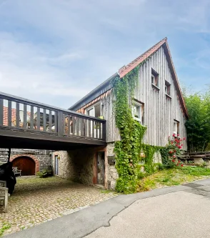 Aussen I - Haus kaufen in Fischbachtal / Billings - Stilvolles Wohnen trifft auf Natur pur!