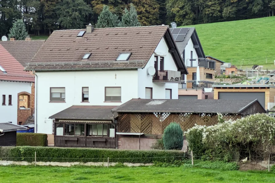 Ansicht S Titel - Haus kaufen in Lützelbach - Gepflegtes EFH mit großem Unterstellplatz in ruhiger ländlicher Lage!