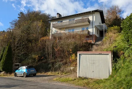 Ansicht NO Titel - Haus kaufen in Oberzent - Natur pur, hier ist die Welt noch in Ordnung – 2-Familien-Haus in Oberzent-Olfen!