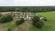 Bild von der Wümme auf den Platz