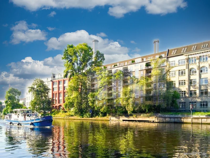 Lage an der Spree (Grafik) - Wohnung kaufen in Berlin Mitte - hell ruhig Balkon Spreenähe  2-Zi.-Neubau in Mitte, derzeit vermietet