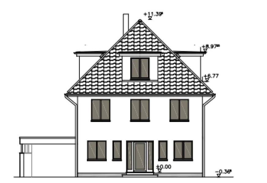 Ansicht NB - Grundstück kaufen in Berlin / Wannsee - Sonniges Baugrundstück mit Altbestand in ruhiger Wohnlage von Berlin-Wannsee