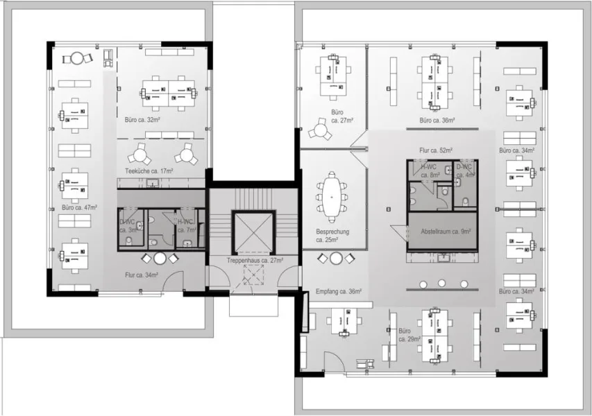 Grundriss 4. OG - Einheit links