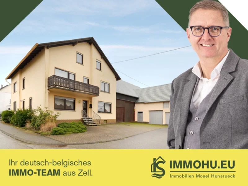 Titelbild - Haus kaufen in Peterswald-Löffelscheid - Vielseitig nutzbares, großes Wohnhaus mit Scheune und Ställen in Peterswald - Naturnähe inklusive!