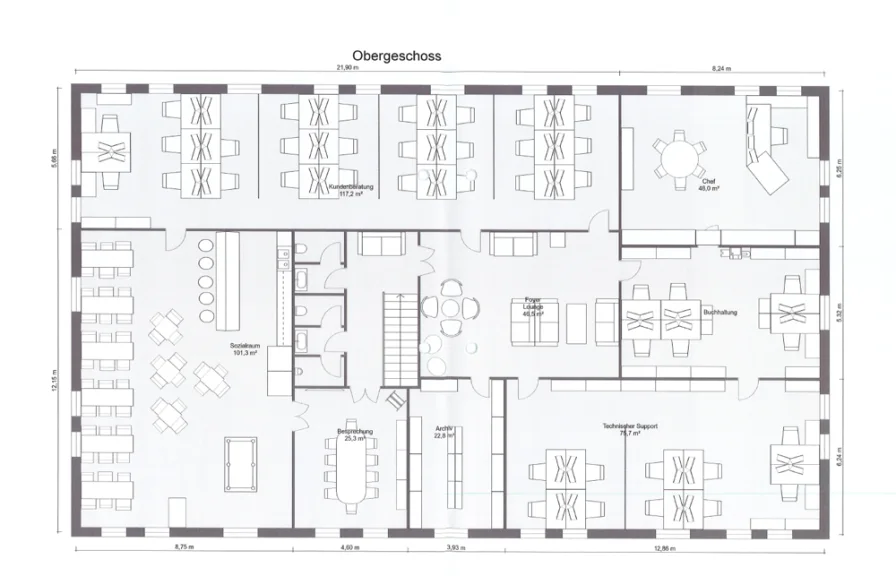 Grundriss Obergeschoss