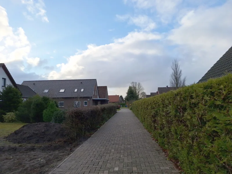 Stichweg zum Haus