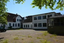 Blick auf die Gebäude Innenhof