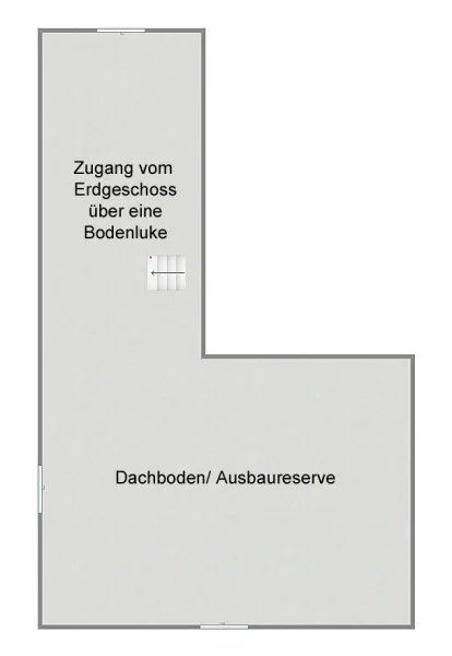 Grundriss Dachgeschoss (nicht maßstabsgetreu)