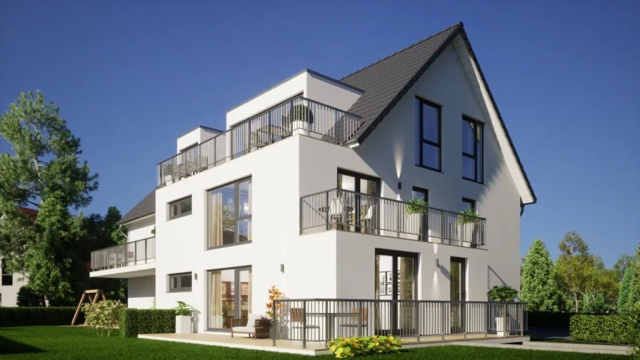 Erdgeschosswohnung mit Gartenanteil - Wohnung kaufen in Eckental - NEUBAU! Außergewöhnliche 4-Zi-Wohnung mit Terrasse und Garten in Eckental-Eckenhaid -PROVISIONSFREI