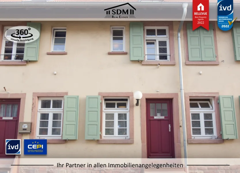  - Haus kaufen in Mannheim - KULTURGESCHICHTE: Reihenhaus in Mannheim unter Denkmalschutz