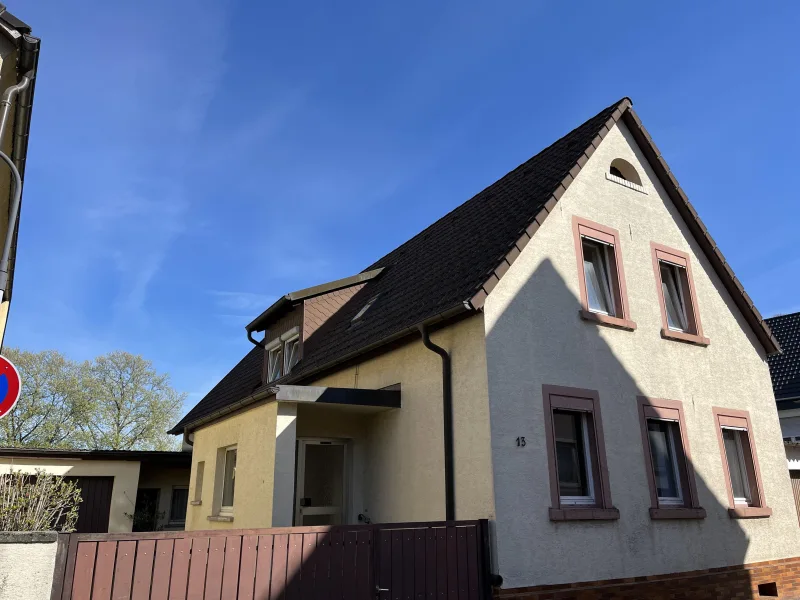 Straßenansicht - Haus kaufen in Laudenbach - Handwerker aufgepasst! Verwirklichen Sie Ihren Traum vom eigenen Zuhause!