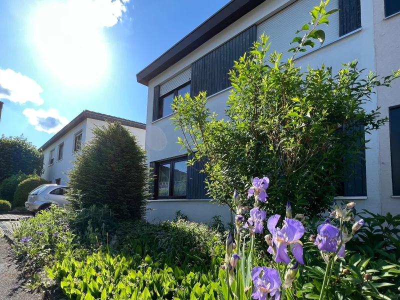 Hausansicht - Haus kaufen in Weinheim - Charmante Doppelhaushälfte in idyllischer Lage zum Wohlfühlen