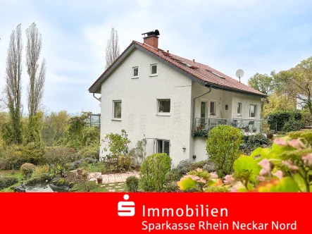 Rückansicht - Haus kaufen in Schriesheim - Exklusives Refugium mit unverbaubarem Panorama