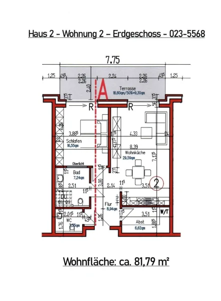 Grundriss Wohnung 2