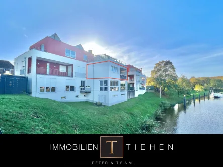  - Wohnung mieten in Meppen - Wasserblick inklusive: 2-Zimmer-Etagenwohnung mit Fahrstuhl und Einbauküche in Meppen zur Miete!