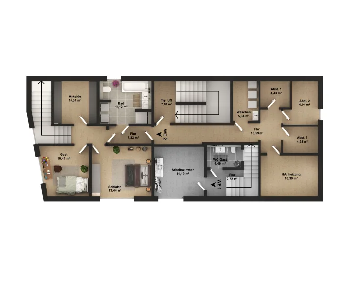 Wohnung Nr. 2 Souterrain