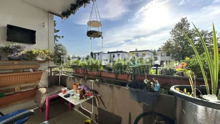 Blick vom Balkon - Wohnung kaufen in Quickborn - Langjährig vermietete Erdgeschosswohnung mit Balkon in Quickborn