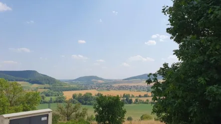 Aussicht - Grundstück kaufen in Neuengönna - hochwertiges Garten- Freizeitgrundstück mit einem einmaligen Ausblick in das Märzenbechertal, nähe Jena