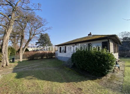  - Haus kaufen in Berlin - CHARMANTER BUNGALOW MIT SONNIGEM GARTEN - sanierungsbedürftiges Haus am Dorfwald in Berlin-Kladow