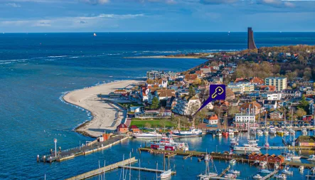 Vogelperspektive - Wohnung kaufen in Laboe - Gemütliches Appartement in erster Reihe zum Strand