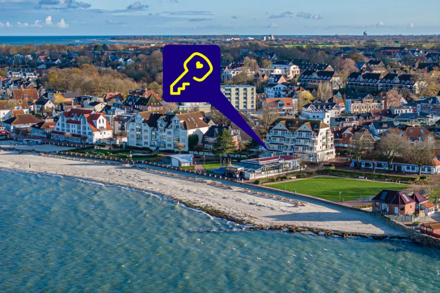 In erster Strandreihe - Wohnung kaufen in Laboe - Erste Reihe mit Ostseeblick - 2-Zimmer-Wohnung im Ostseebad Laboe