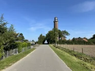 Weg zum Leuchtturm und Strand