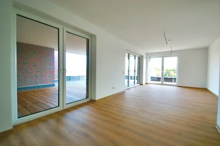 Wohnküche - Wohnung kaufen in Barßel - Exklusive Penthouse-Neubau-Wohnung mit Hafenblick in Barßel, Whg. 9