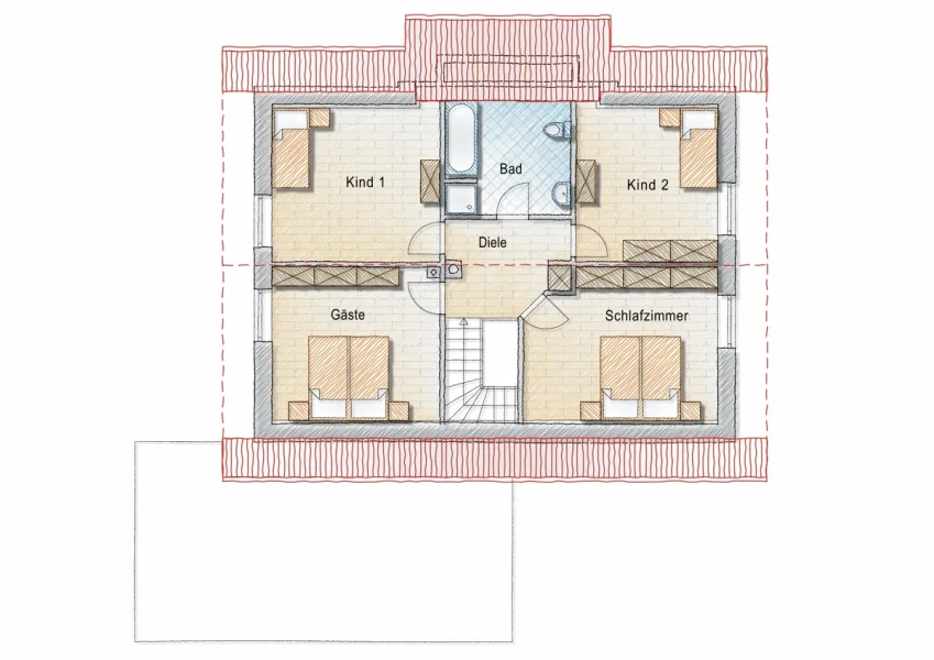 Grundriss Dachgeschoss