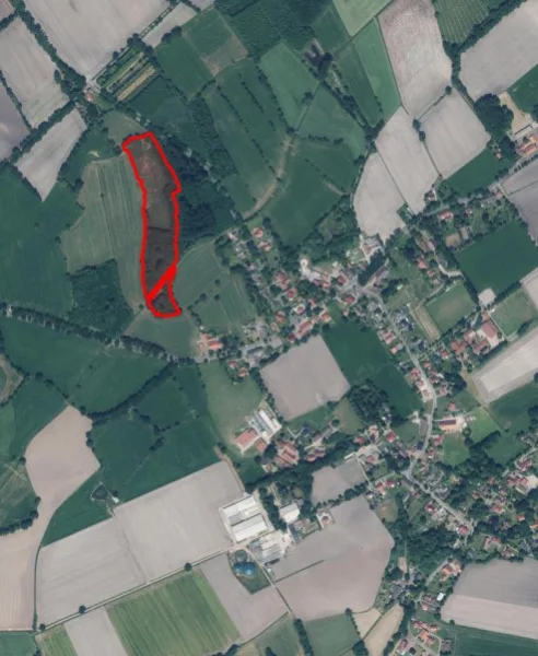 636 SAT-Screenshot groß - Grundstück kaufen in Westerstede / Westerloy - Ca. 3,13 Hektar Ausgleichsflächen (Wald, Teich, Grünland) in Westerloy (Beckbrüggen)