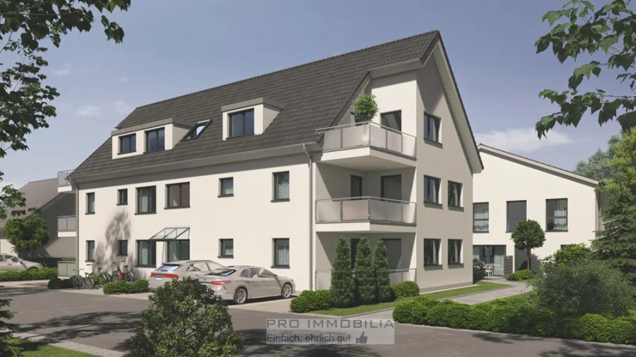 Front rechts - Wohnung kaufen in Bielefeld / Brackwede - Aktion bis 31.05.2024 ---PROVISIONSFREI --- Neubau-DG-ETW mit71 m² + einem Hobbyraum im Spitzboden von ca. 22 m²