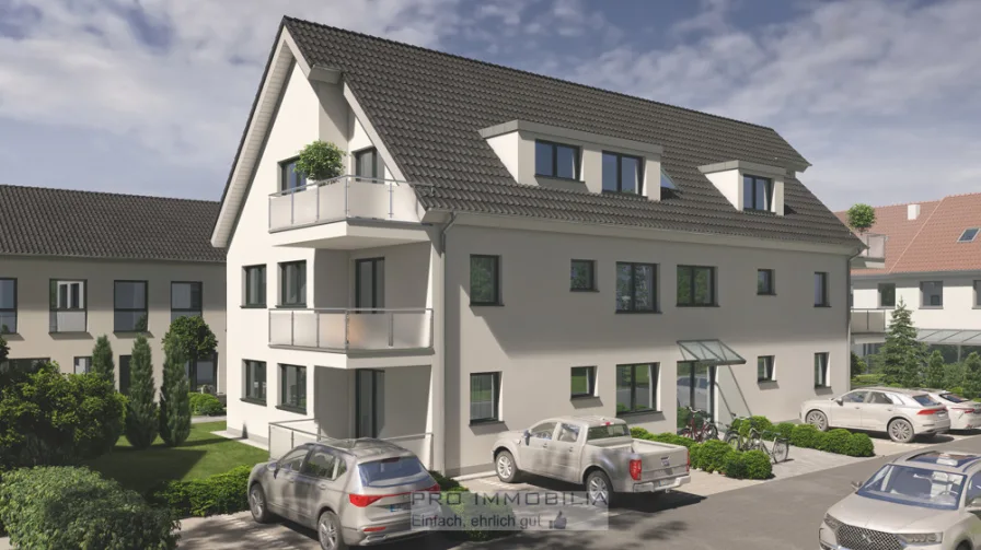 Front links - Wohnung kaufen in Bielefeld / Brackwede - Aktion bis 31.05.2024 ---PROVISIONSFREI --- Neubau-DG-ETW 2. OG links 81 m² + 23 m² Hobbyraum im Spitzboden