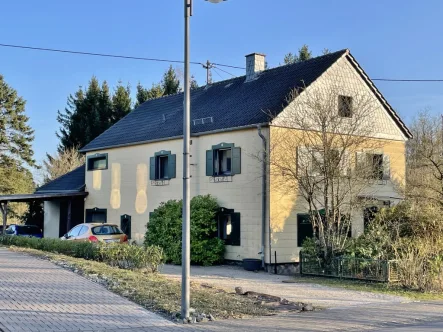 Zufahrt - Haus kaufen in Schloßheck - **Wohnhaus mit Einliegerwohnung, Nebengebäuden und  idyllischem Garten**