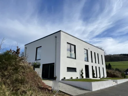 Seitenansicht  - Haus kaufen in Balesfeld - **Architektenhaus mit Einliegerwohnung im Bieterverfahren**