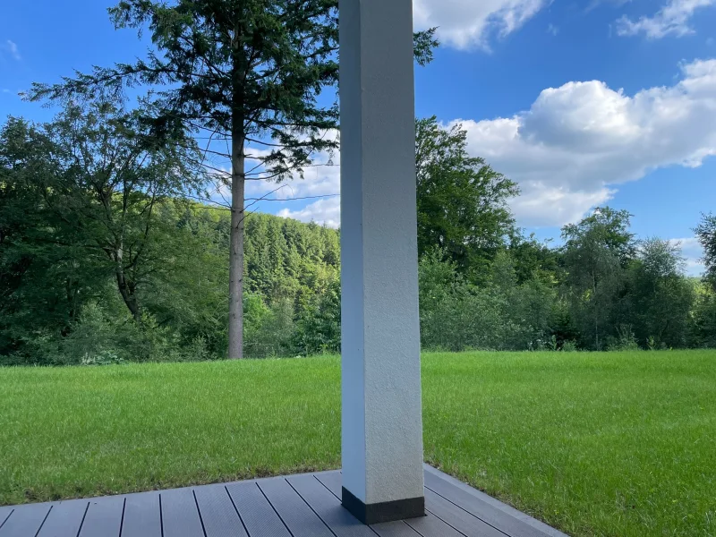 Terrasse mit Blick zum Kurpark