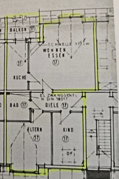 Grundriss Wohng. 17