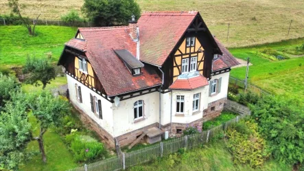 Südostansicht - Haus kaufen in Meusebach - Historisches im "Heimatstil" geprägtes Forsthaus