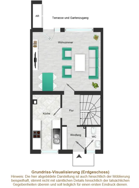 Grundriss-Visualierung EG