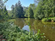 Weißer Main direkt neben dem Garten